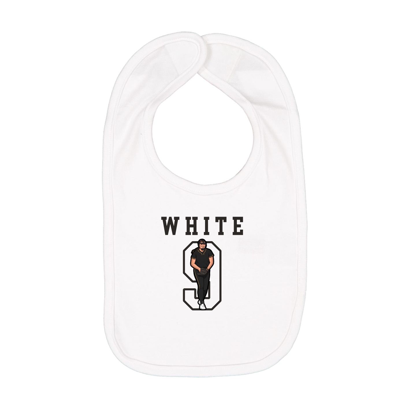 Infant Bib — Shirsey in White