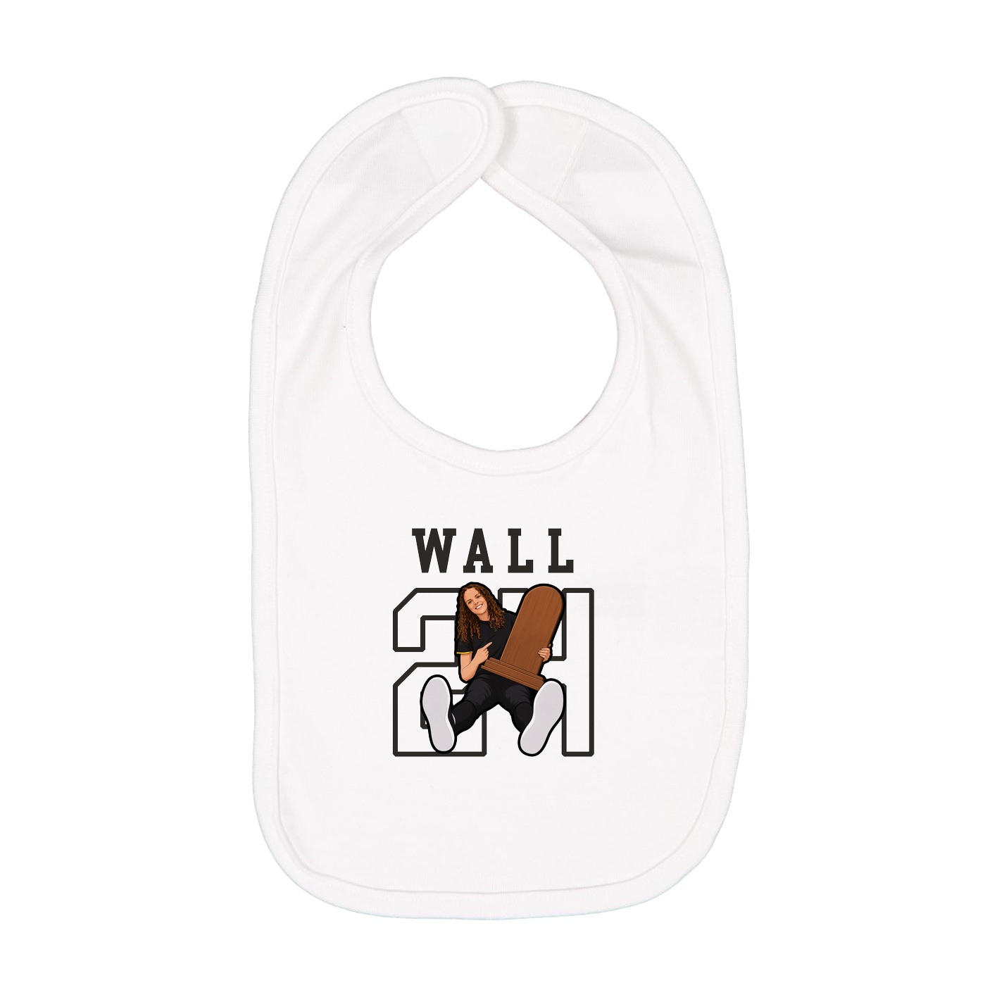 Infant Bib — Shirsey in White