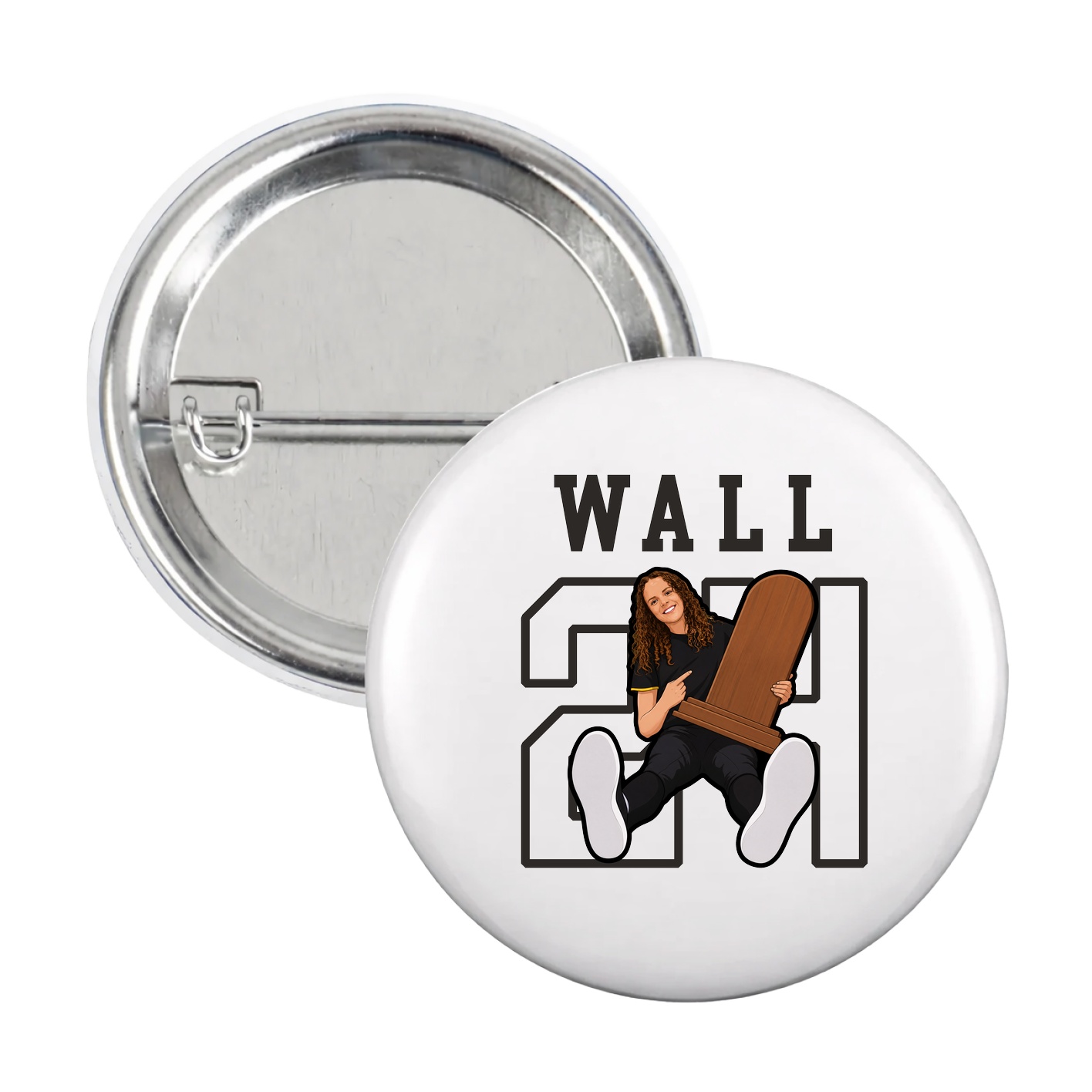 Game Day Button — Shirsey in White