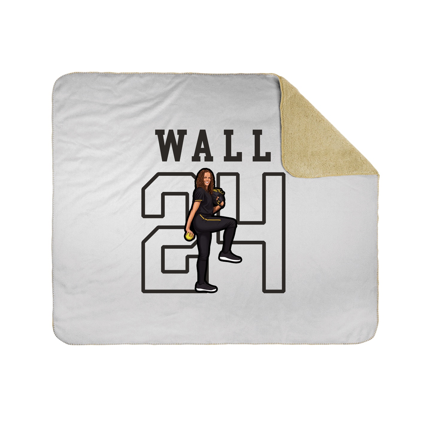 Throw Blanket — Shirsey in White