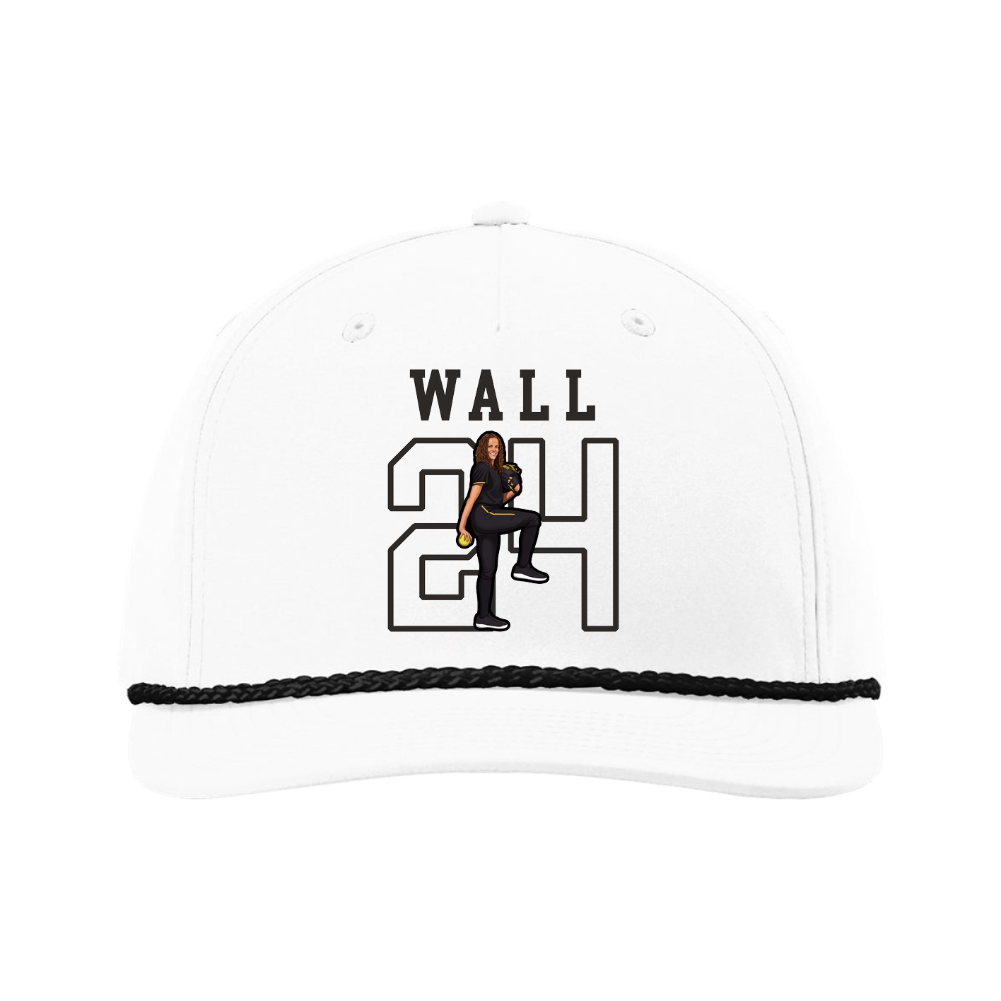 Five-Panel Classic Rope Cap — Shirsey in White