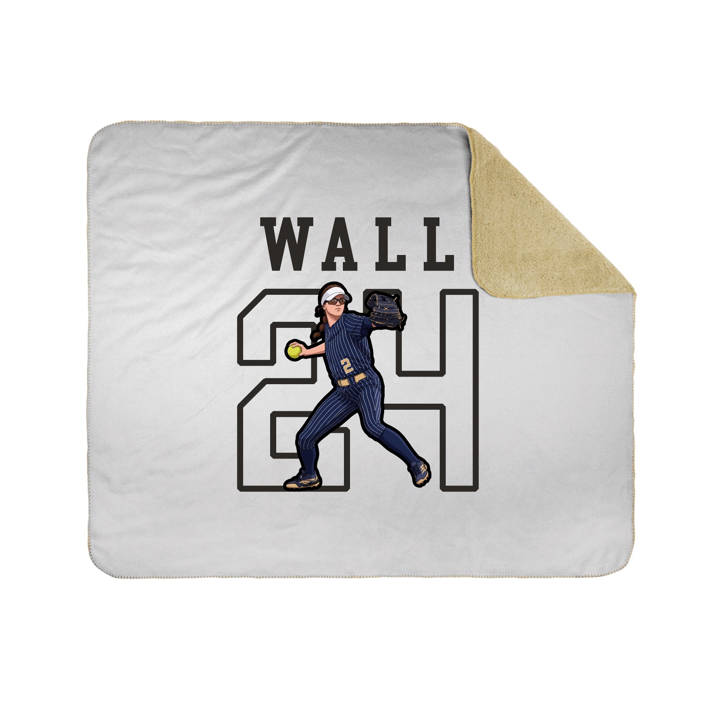 Throw Blanket — Shirsey in White