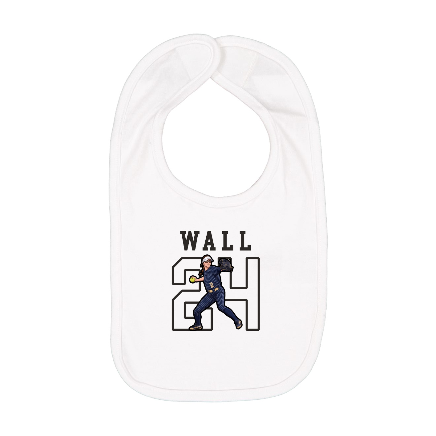 Infant Bib — Shirsey in White