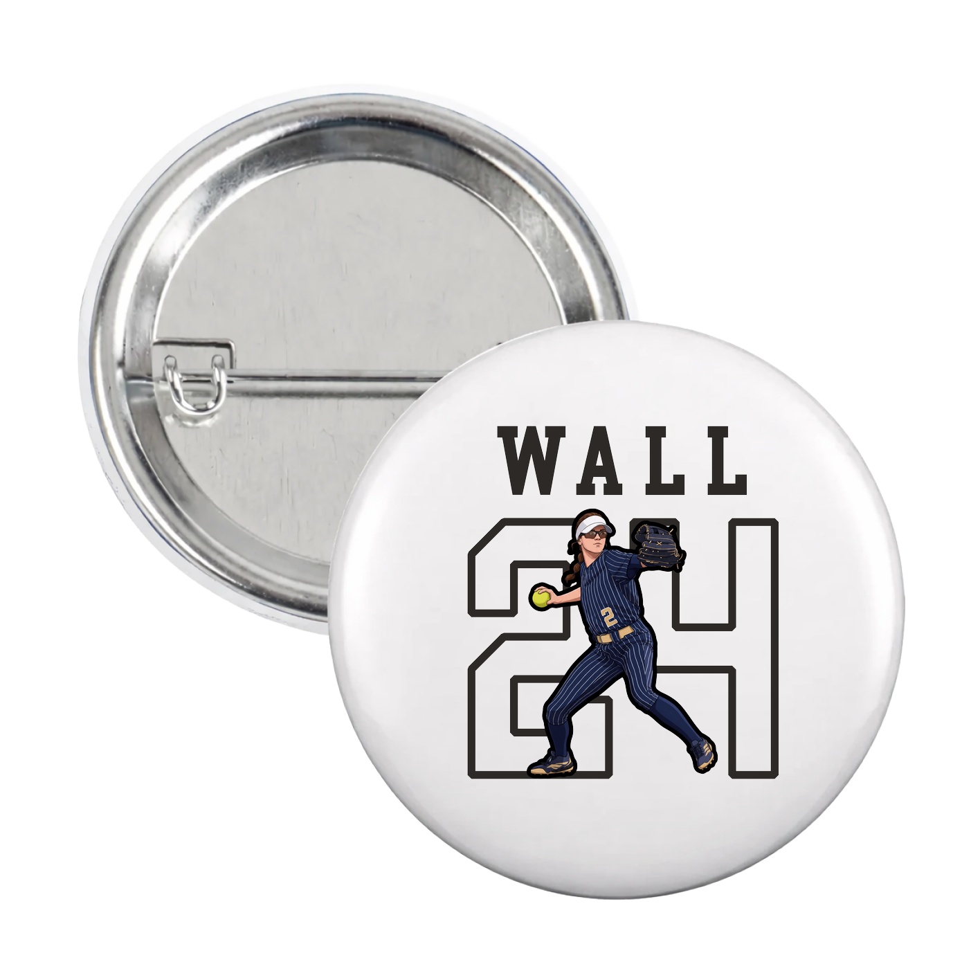 Game Day Button — Shirsey in White