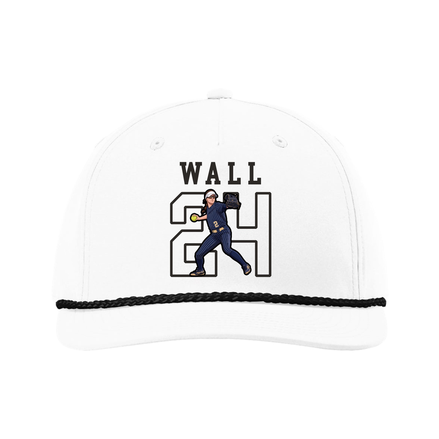 Five-Panel Classic Rope Cap — Shirsey in White