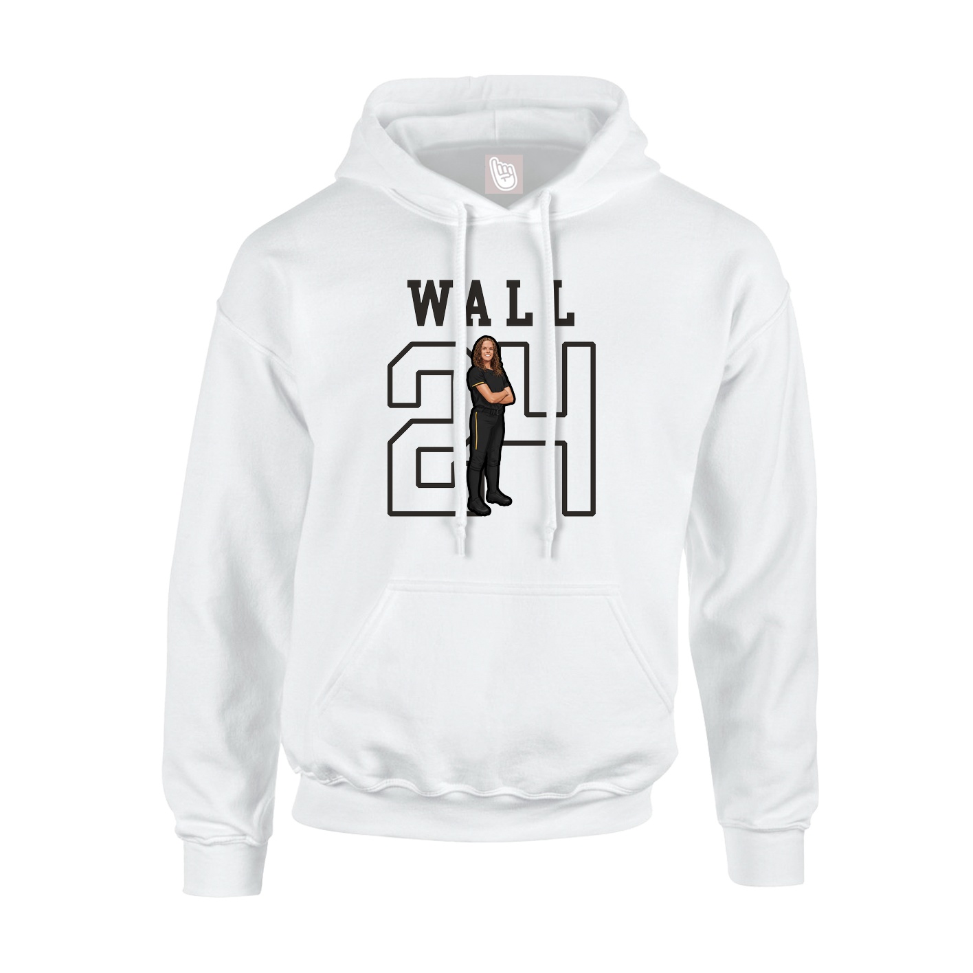 Hoodie — Shirsey in White