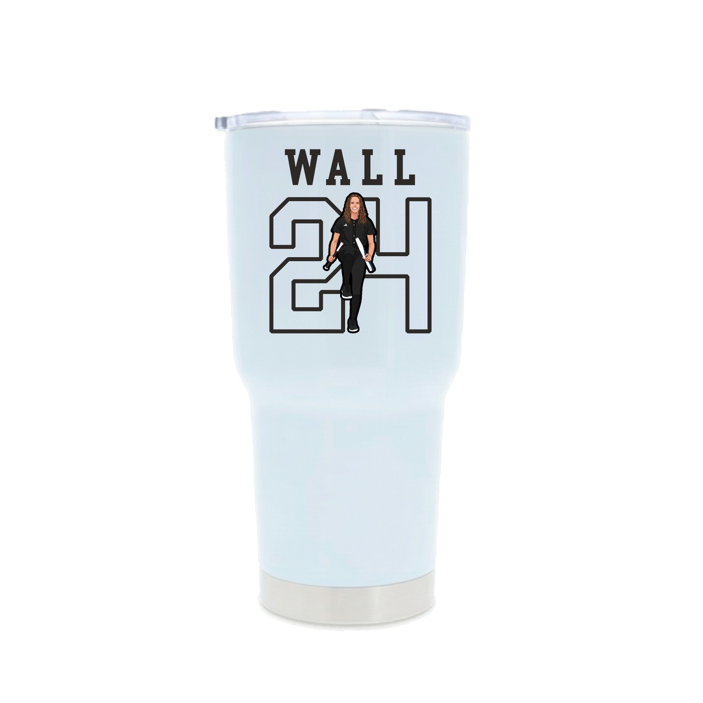 30oz Stainless Steel Tumbler — Shirsey in White