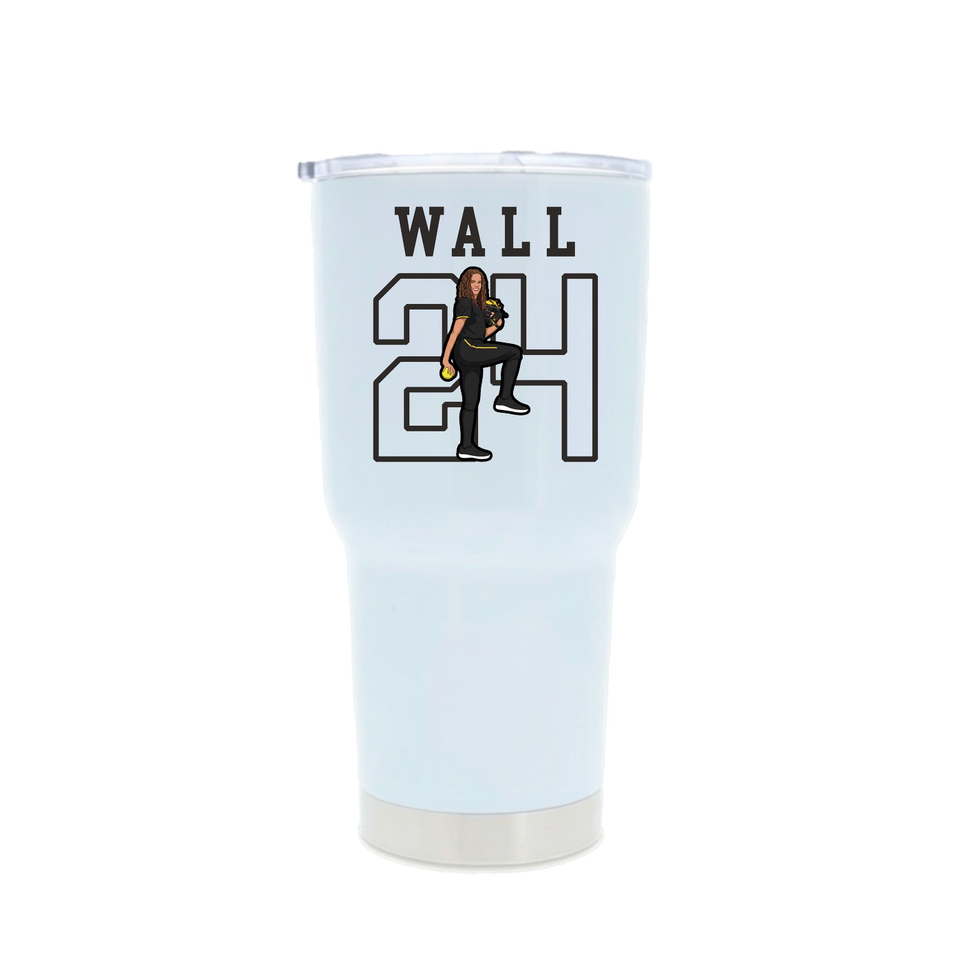30oz Stainless Steel Tumbler — Shirsey in White
