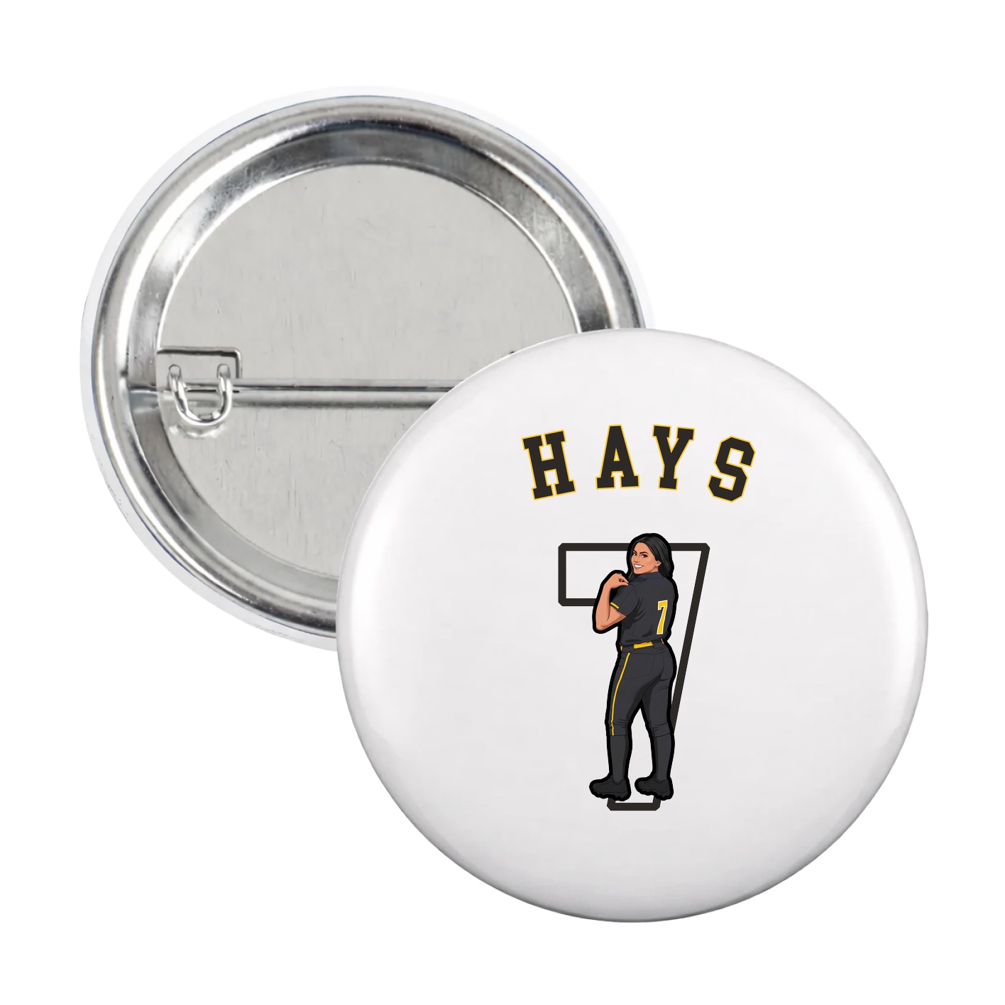 Game Day Button — Shirsey Arch in White