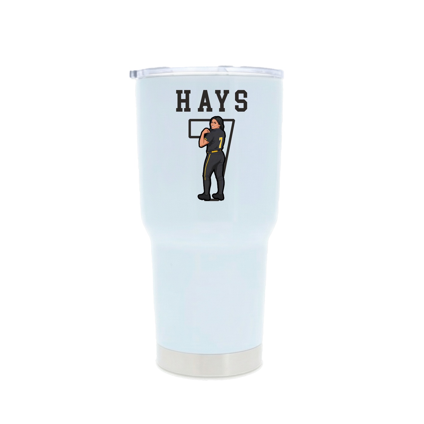 30oz Stainless Steel Tumbler — Shirsey in White