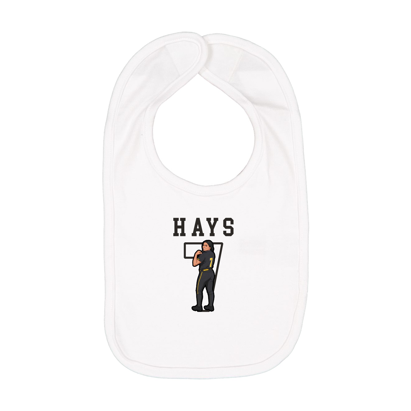 Infant Bib — Shirsey in White