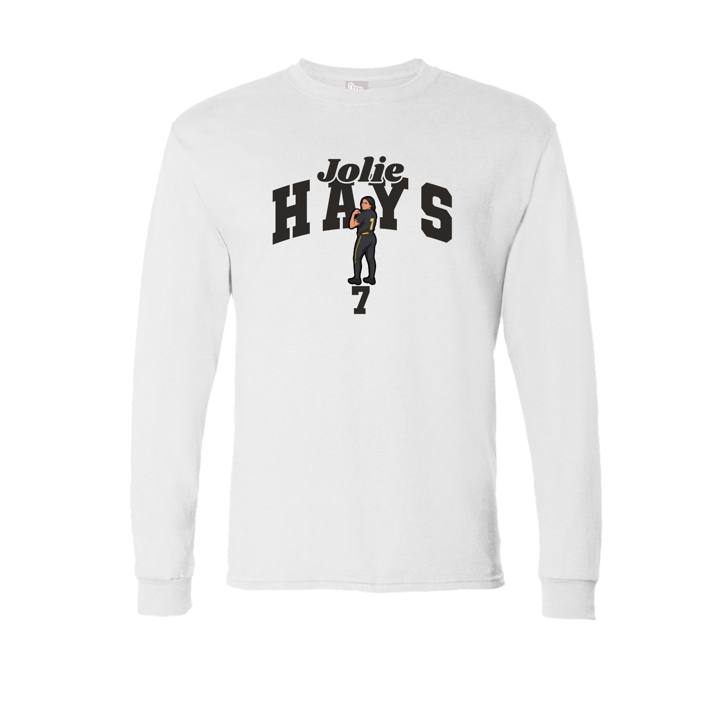 Long Sleeve Tee — Signature Arch in White