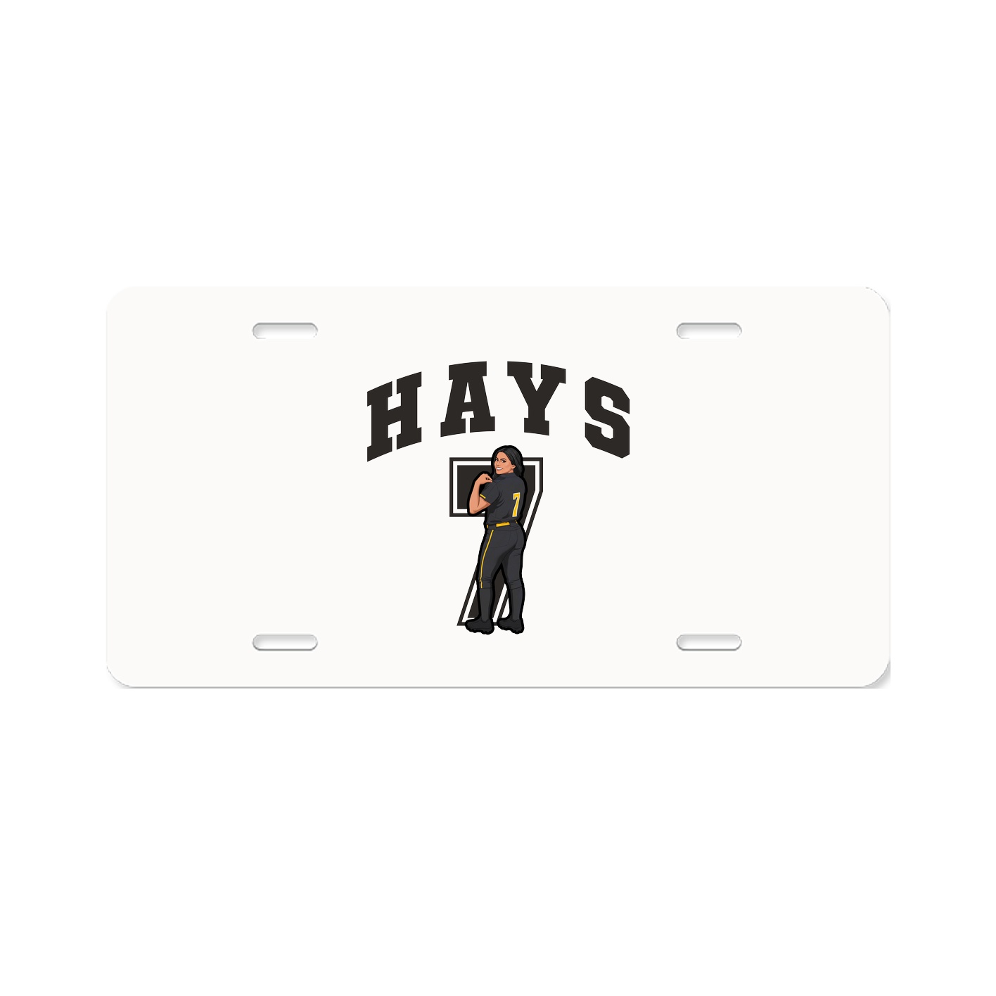 License Plate — Number in Classic