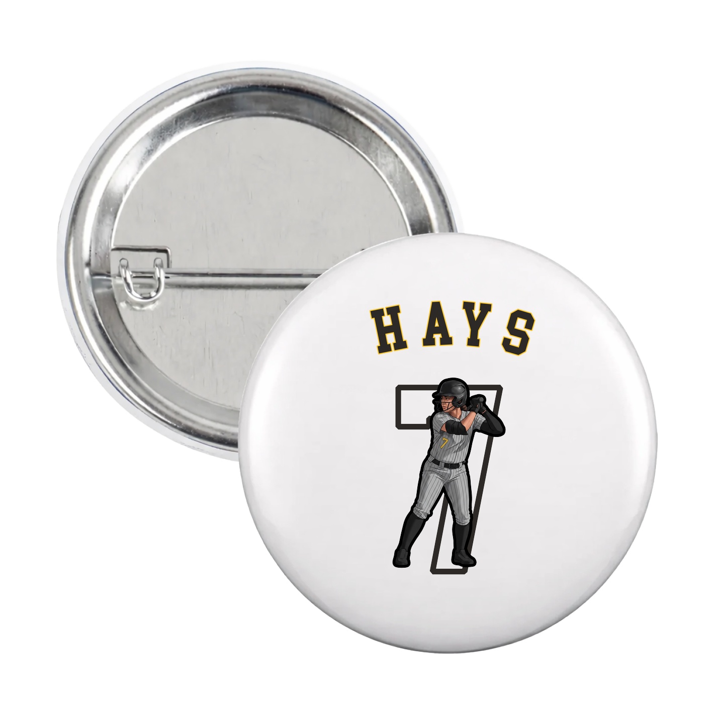 Game Day Button — Shirsey Arch in White