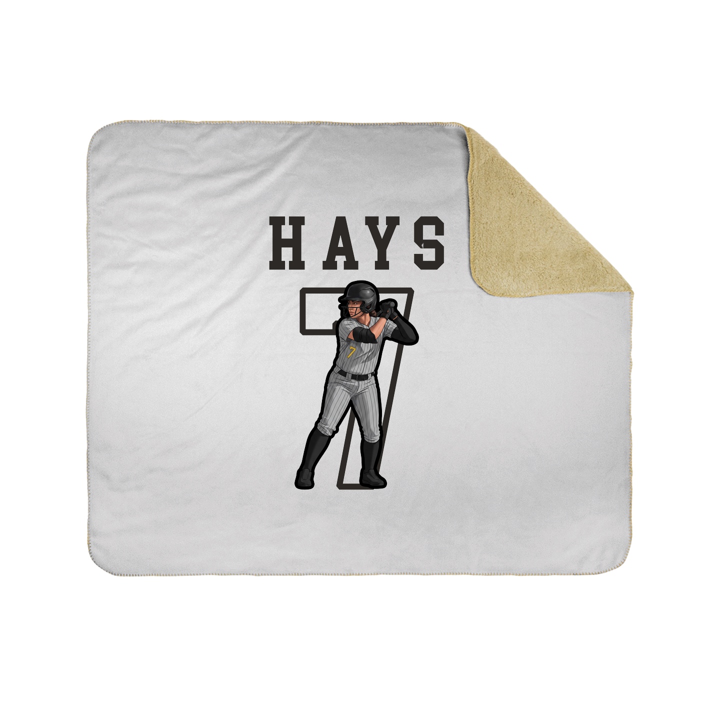 Throw Blanket — Shirsey in White