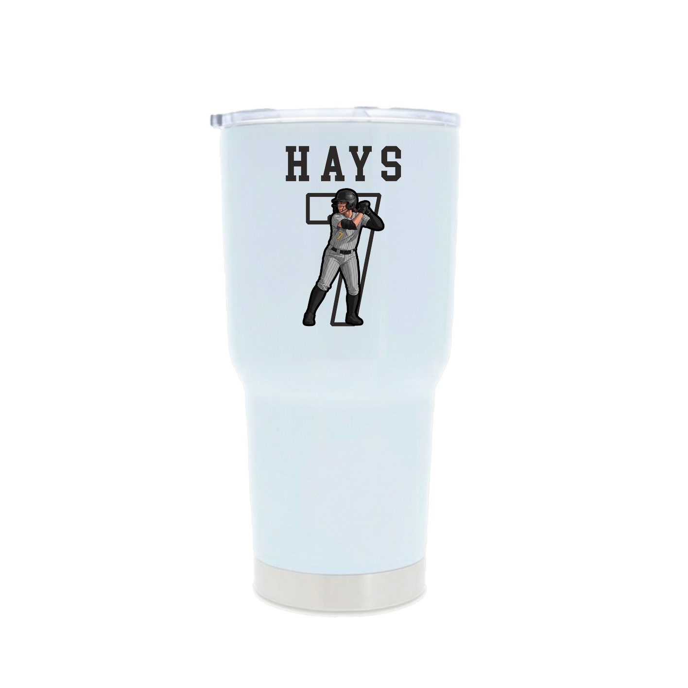 30oz Stainless Steel Tumbler — Shirsey in White