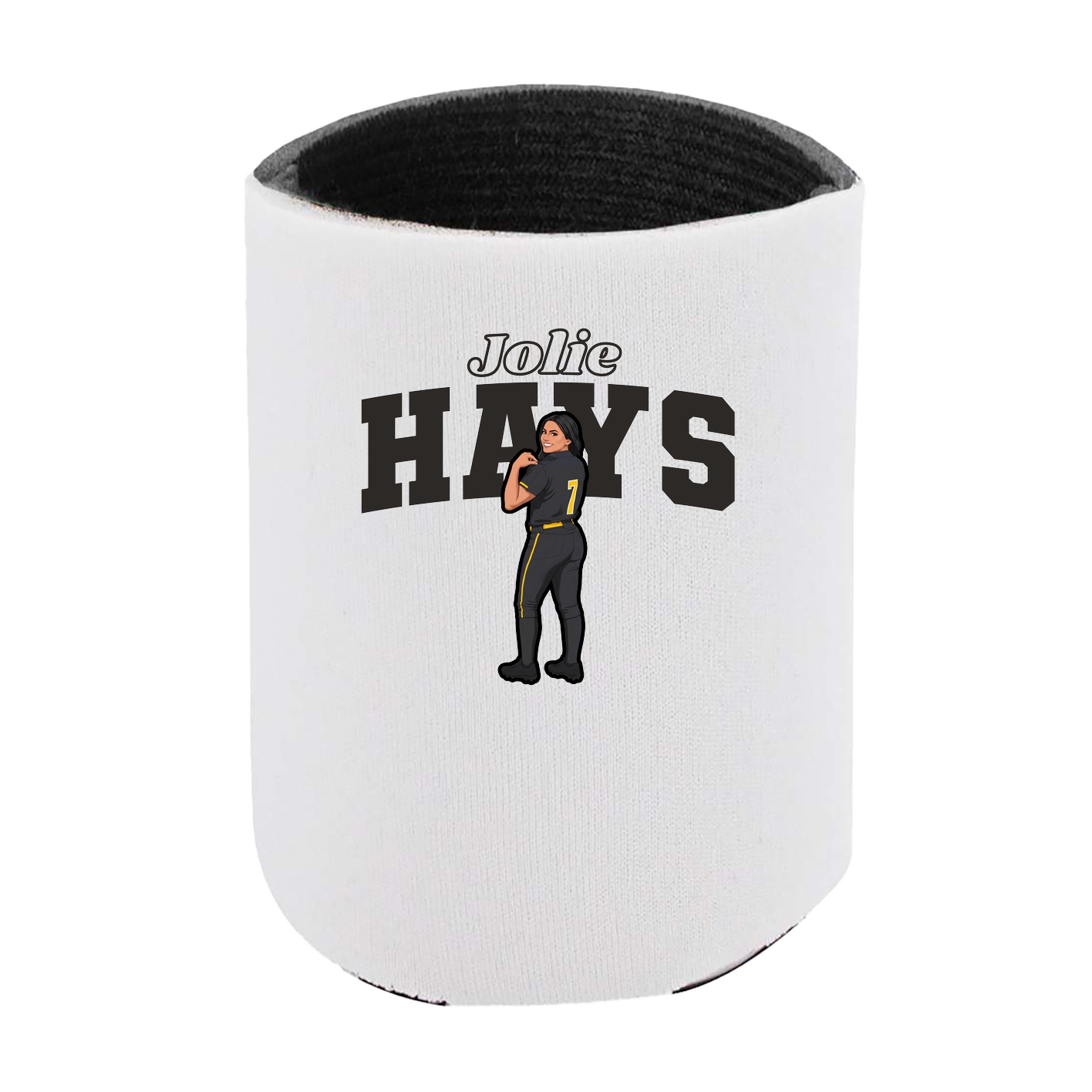 Can Holder — Name Arch in White