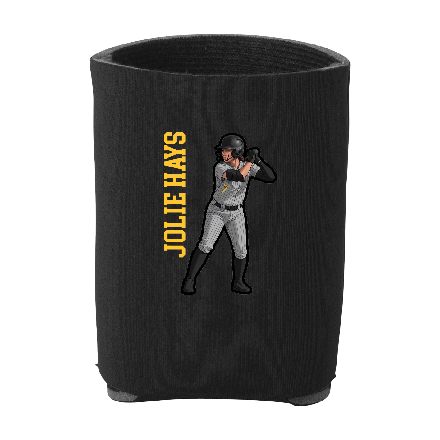 Can Holder — Name Vertical in Black