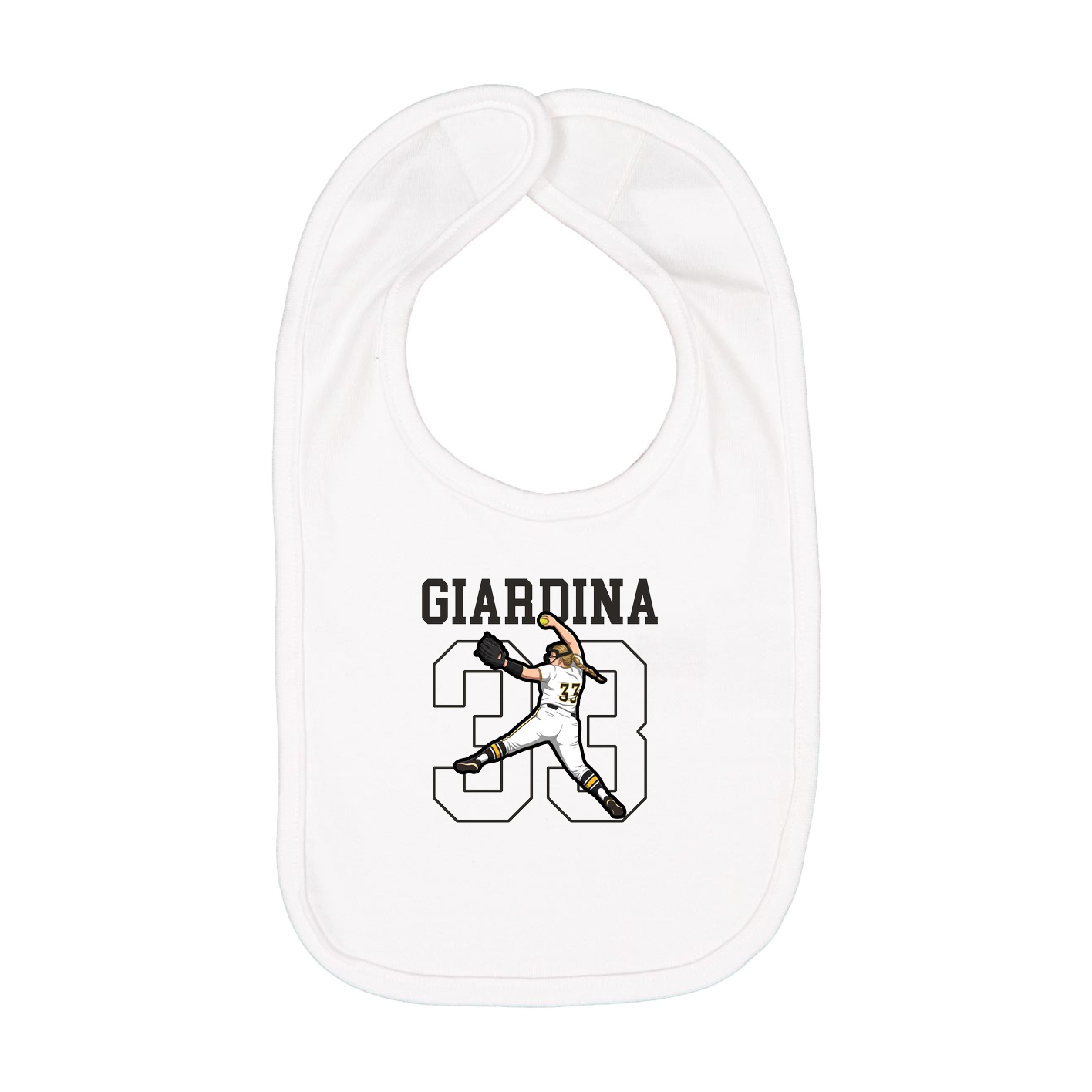 Infant Bib — Shirsey in White