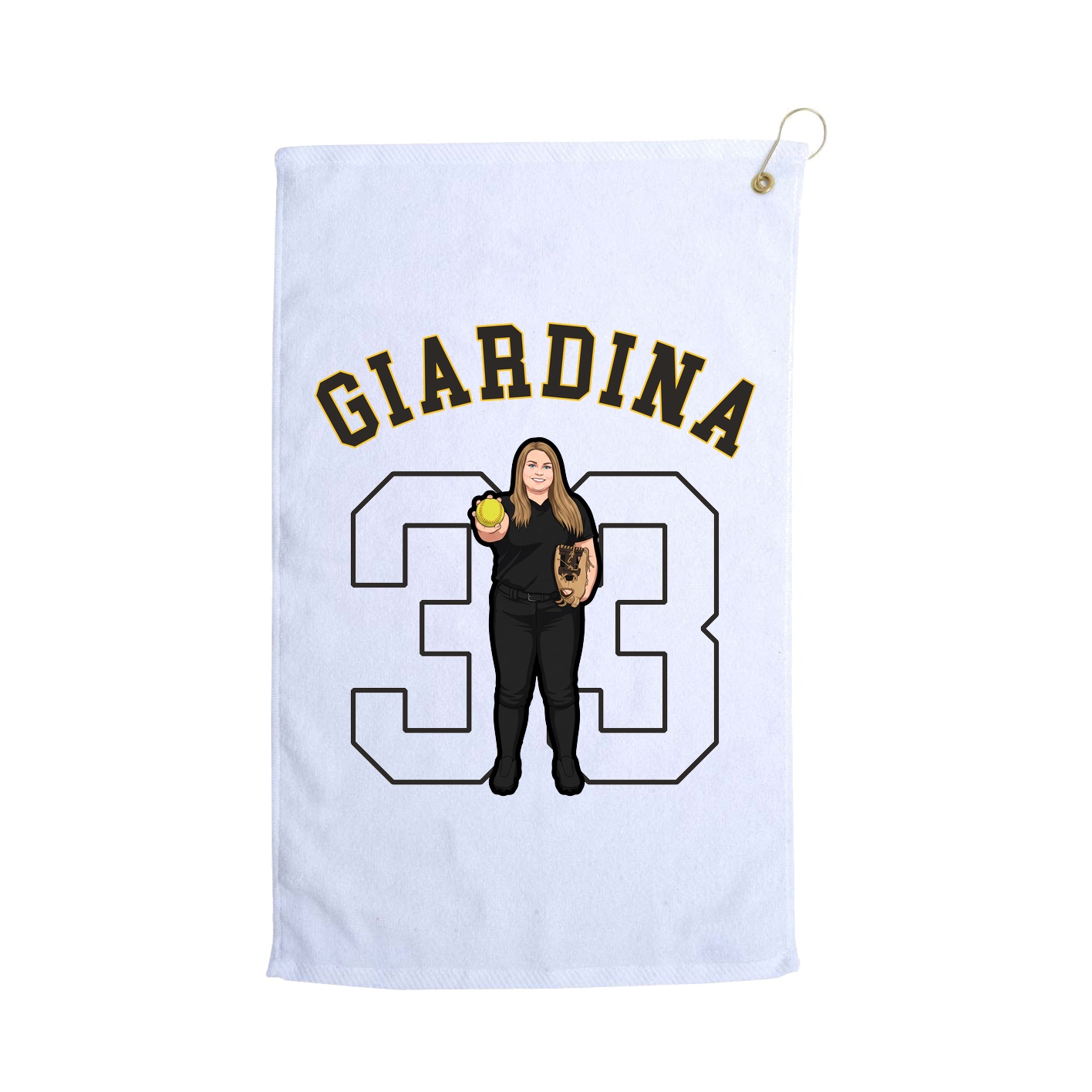 Golf Towel — Shirsey Arch in White