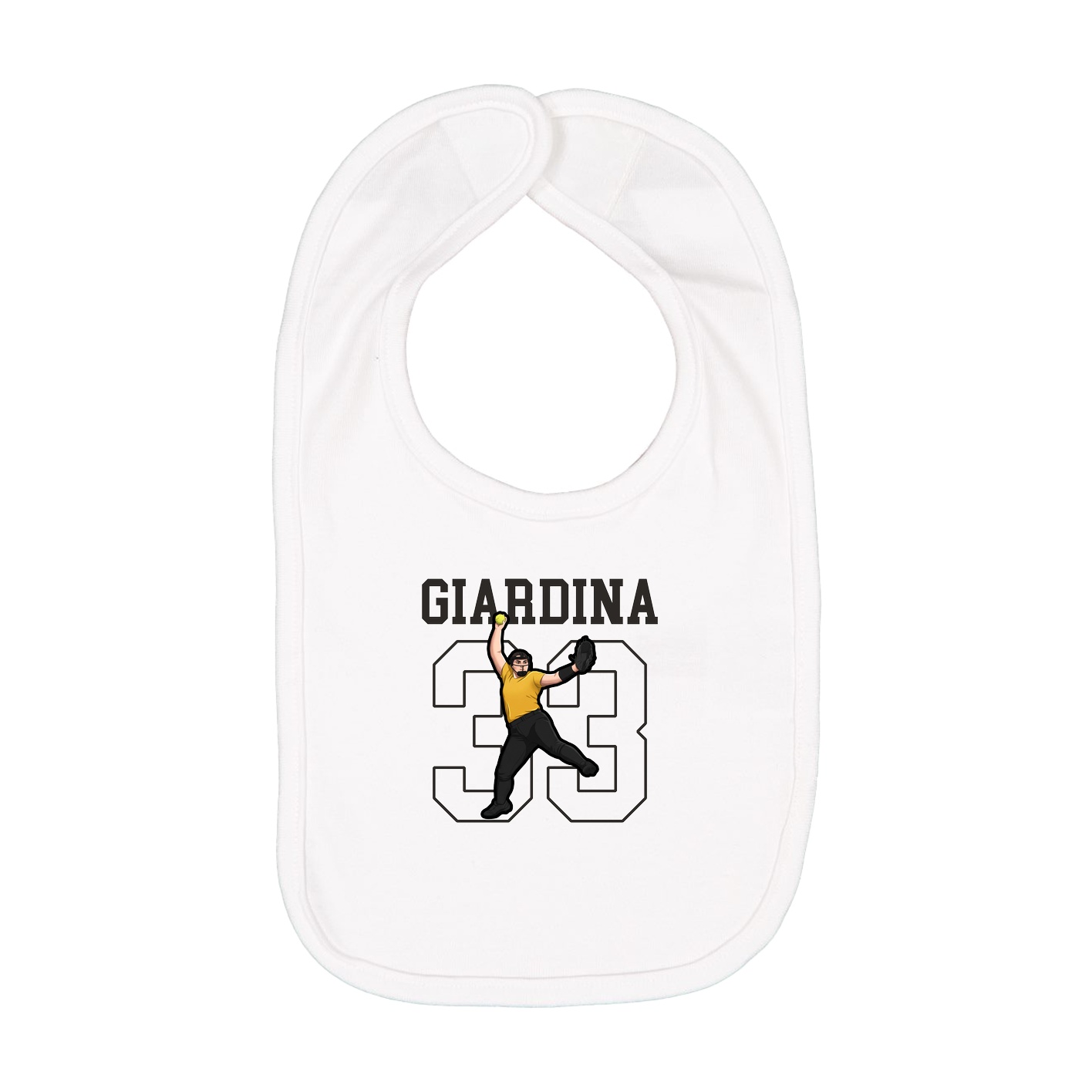 Infant Bib — Shirsey in White