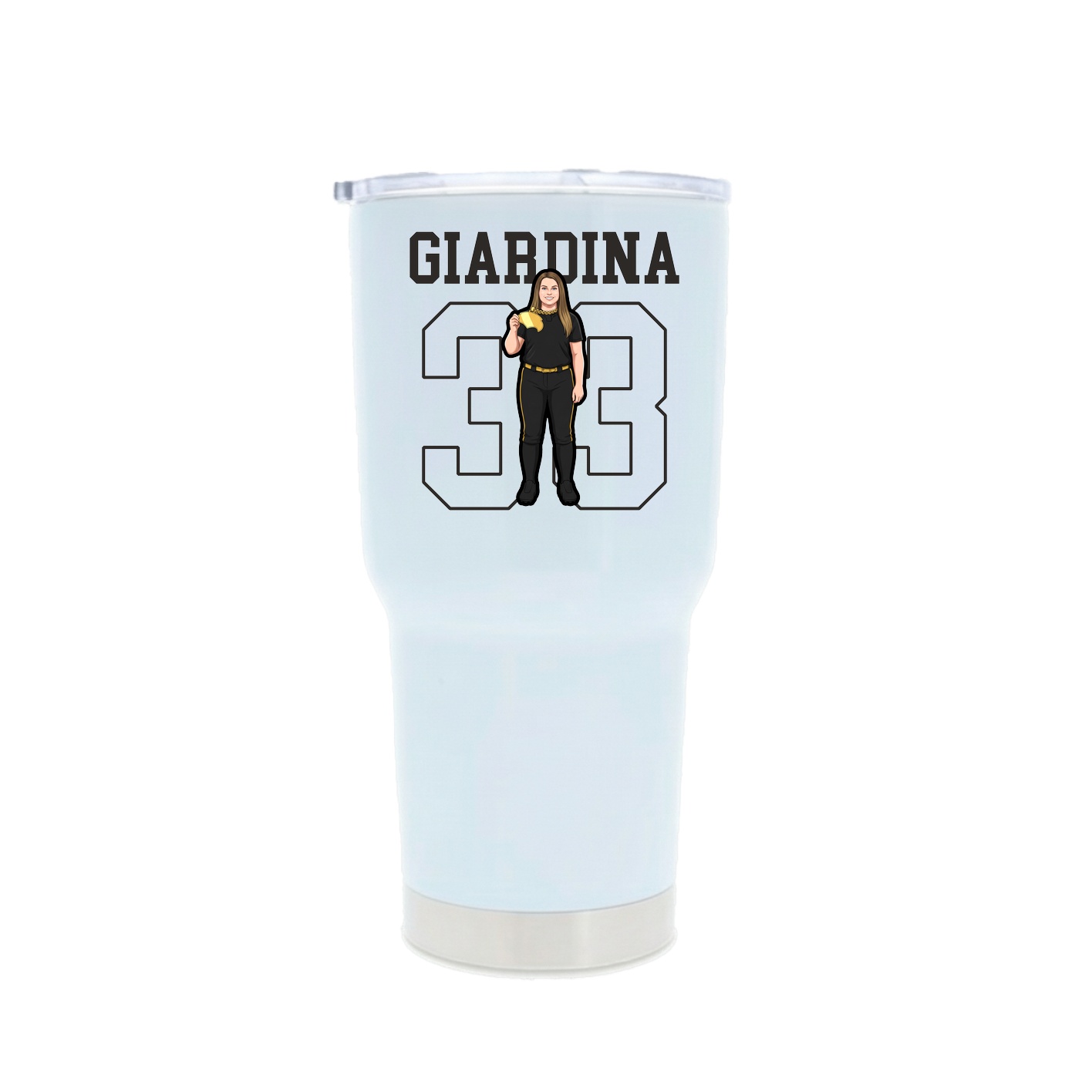 30oz Stainless Steel Tumbler — Shirsey in White