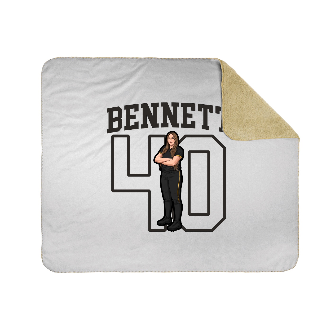 Throw Blanket — Shirsey in White
