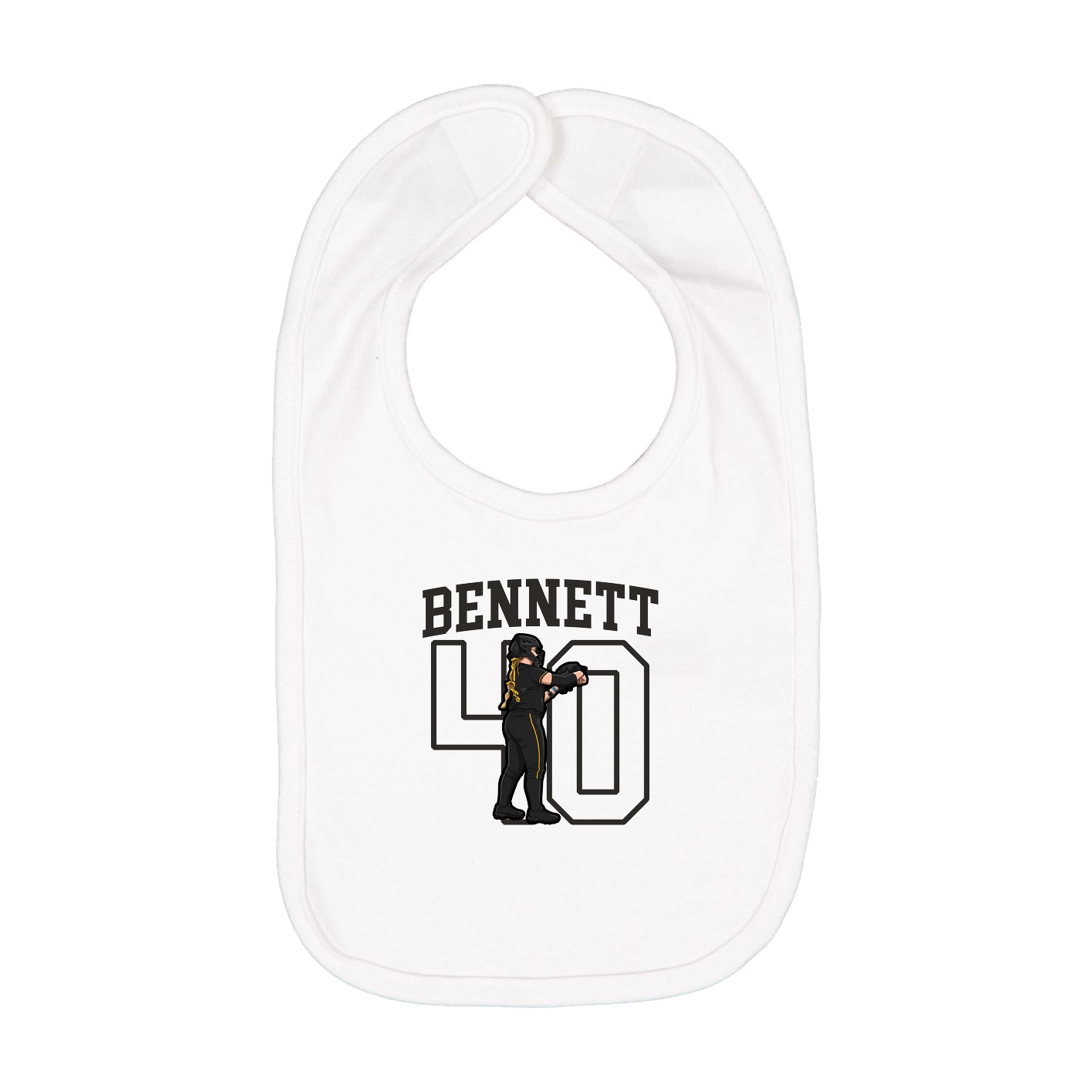 Infant Bib — Shirsey in White