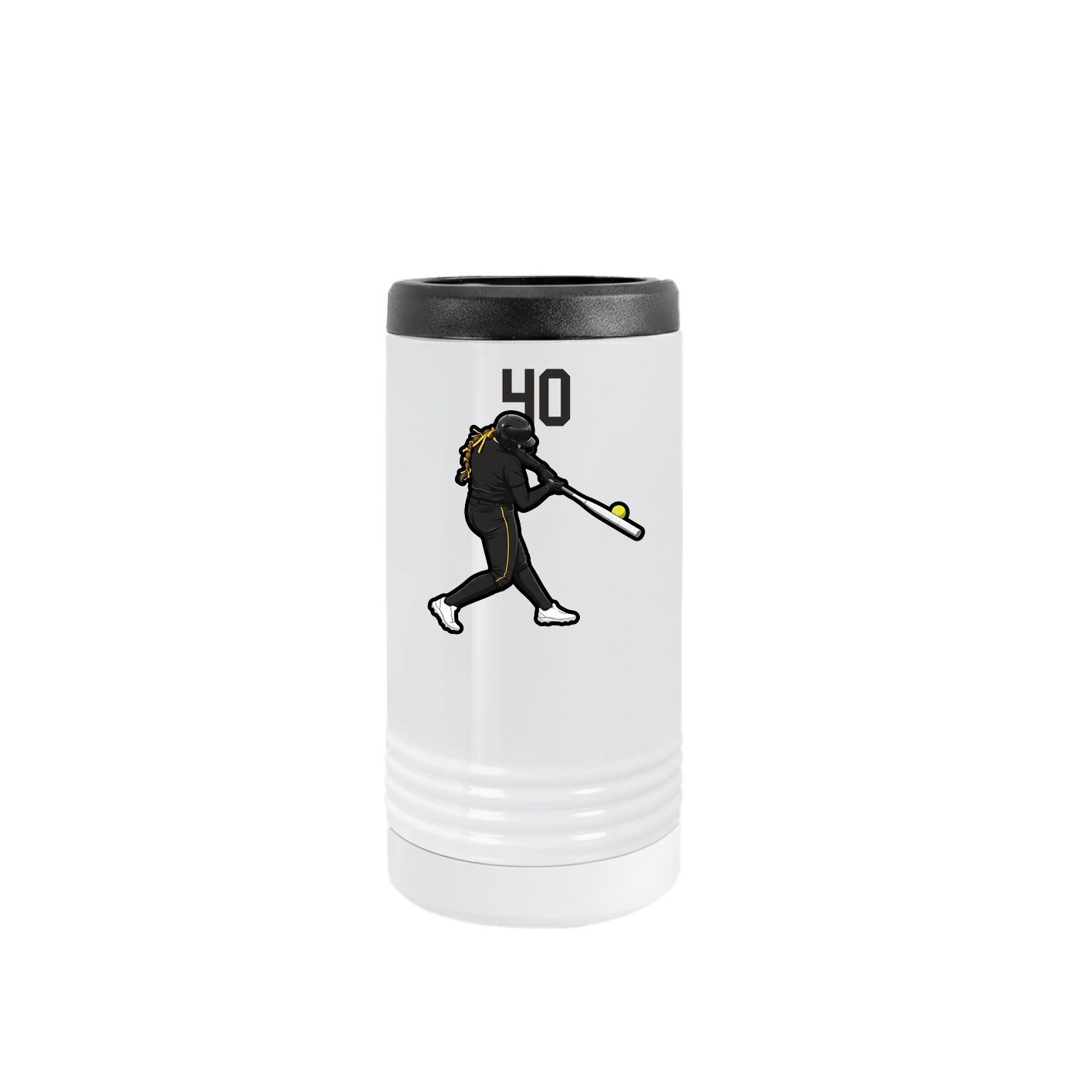 Slim Beverage Holder — Number Top in White