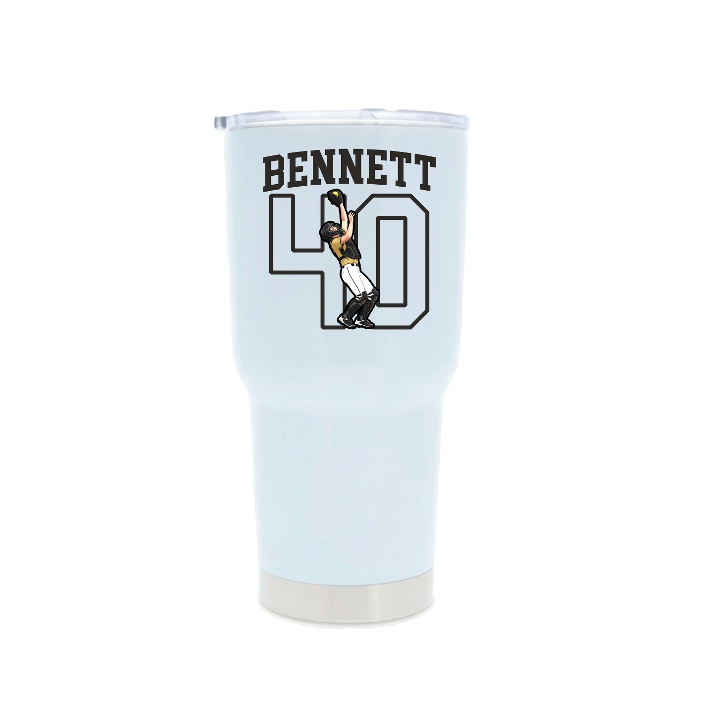 30oz Stainless Steel Tumbler — Shirsey in White