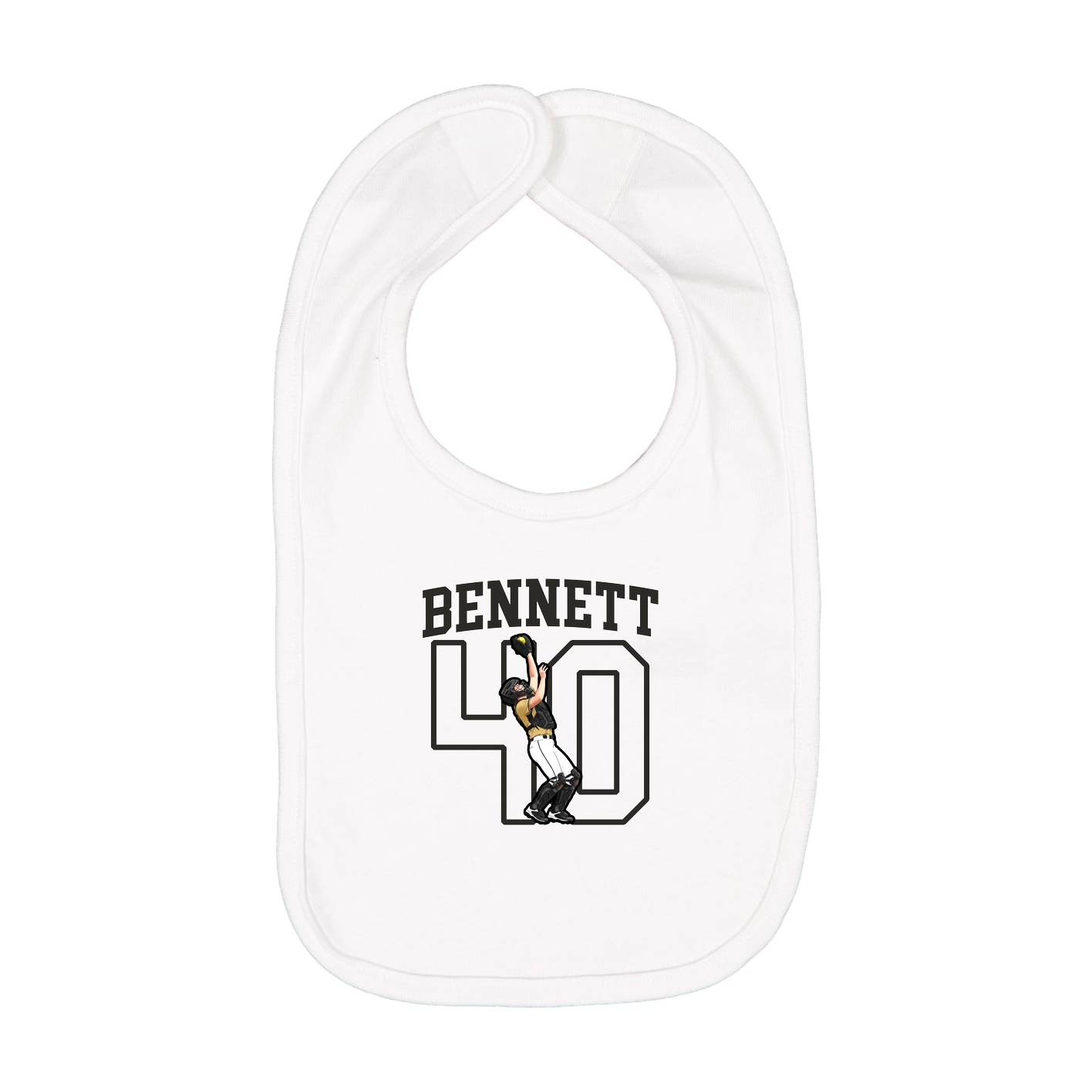 Infant Bib — Shirsey in White