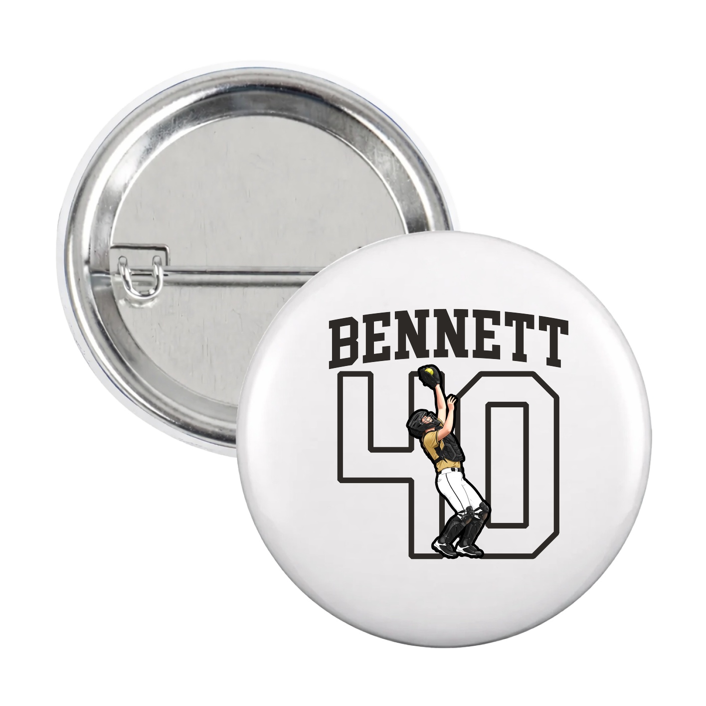 Game Day Button — Shirsey in White