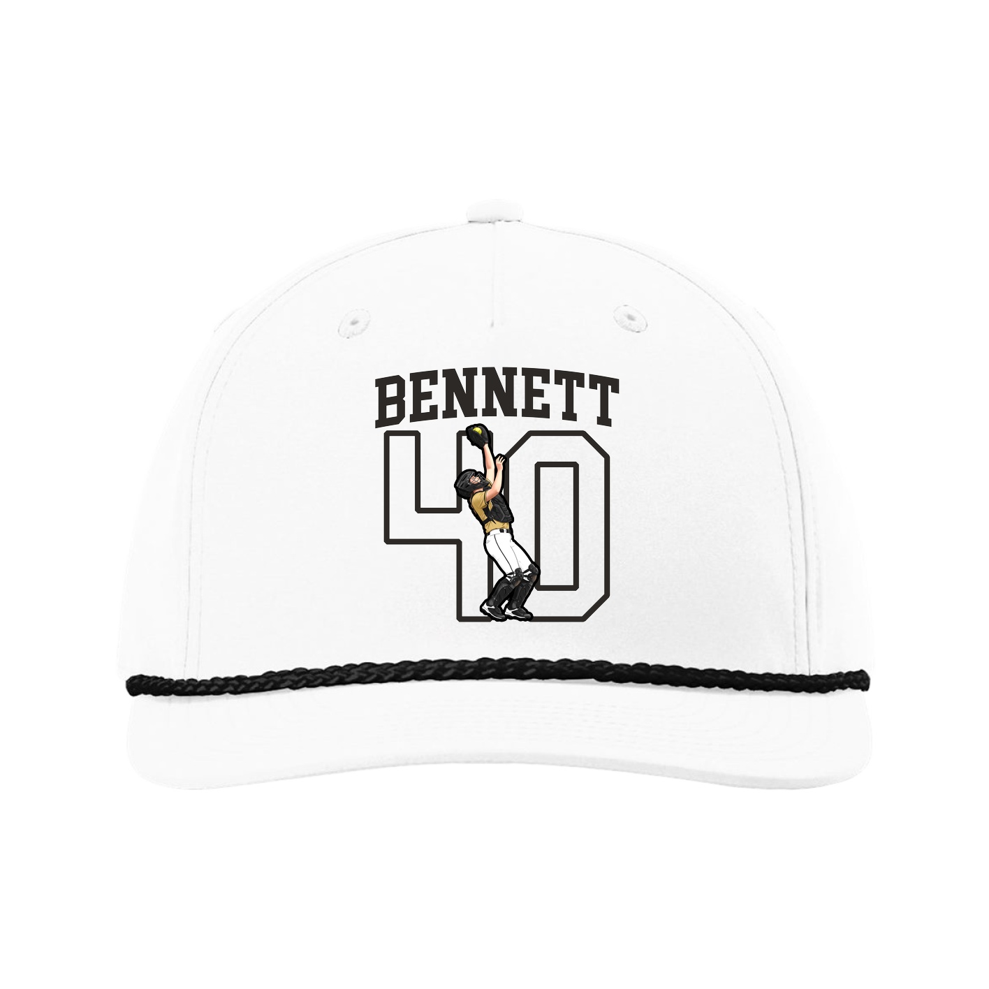 Five-Panel Classic Rope Cap — Shirsey in White