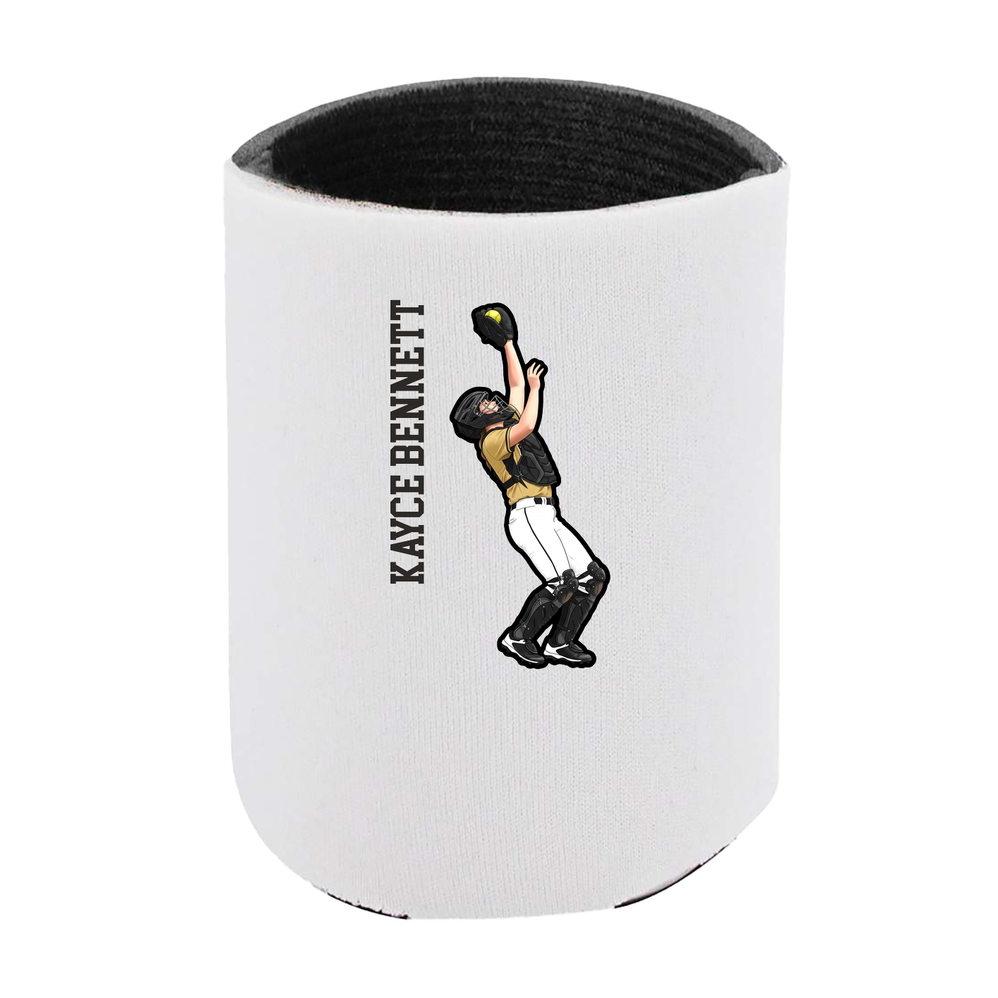 Can Holder — Name Vertical in White
