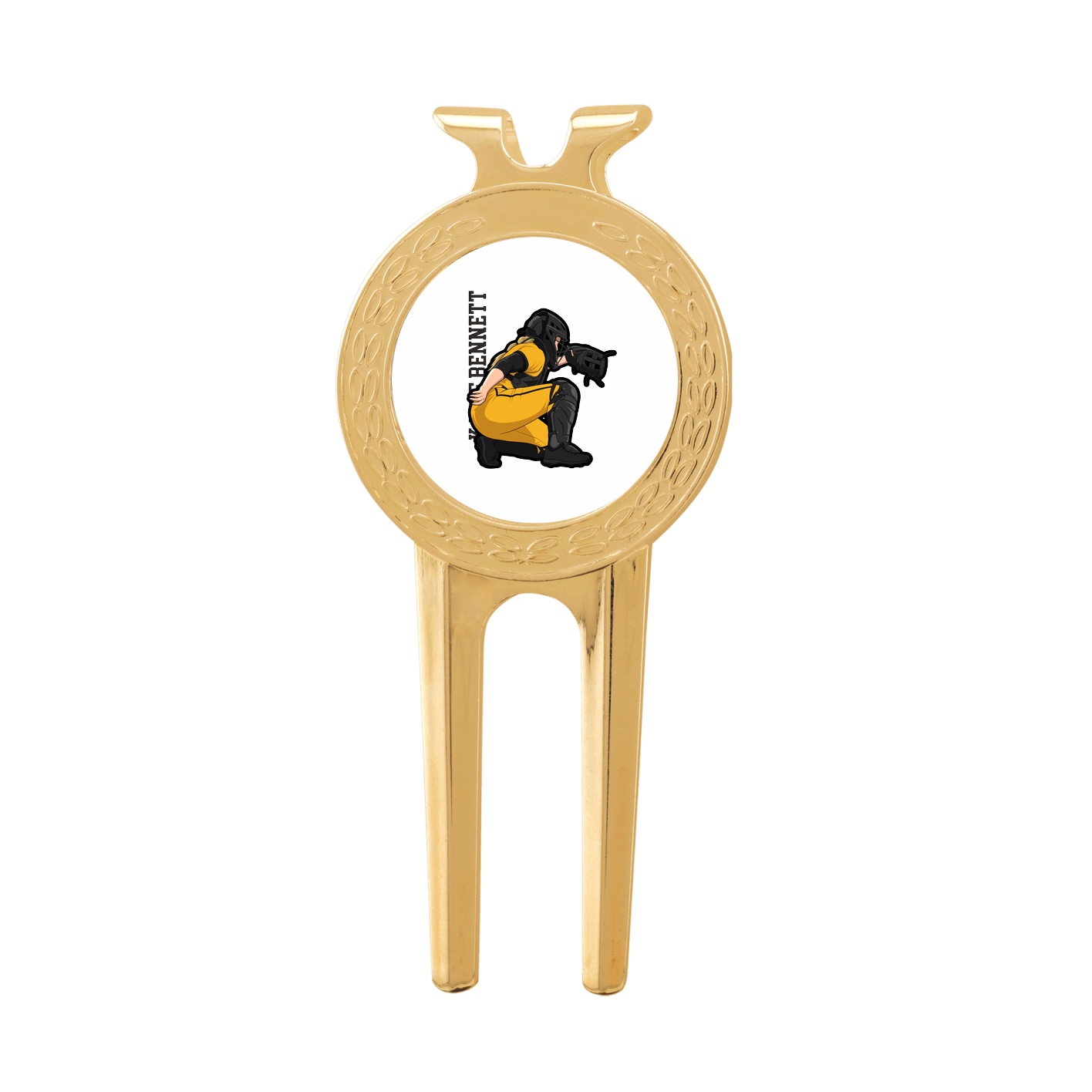 Divot Tool with Ball Marker — Name Vertical in Classic