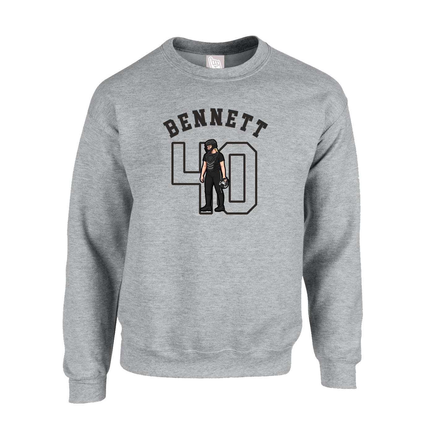 Fleece Crew — Shirsey Arch in Grey