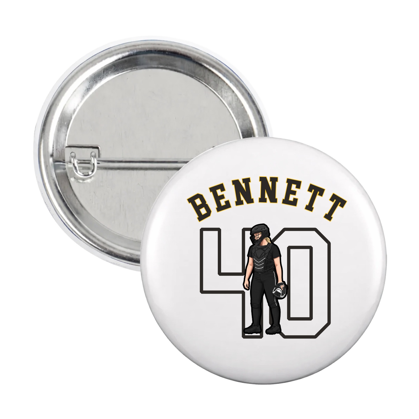 Game Day Button — Shirsey Arch in White
