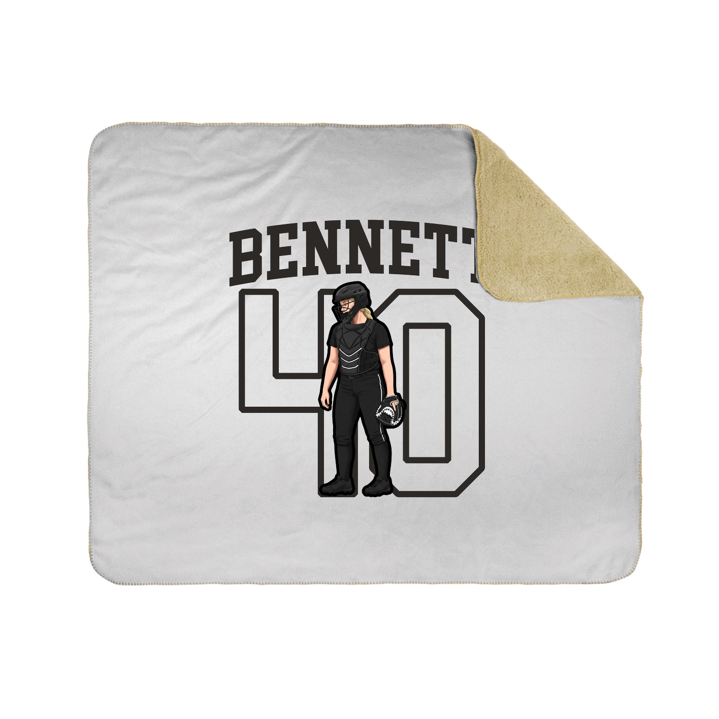 Throw Blanket — Shirsey in White