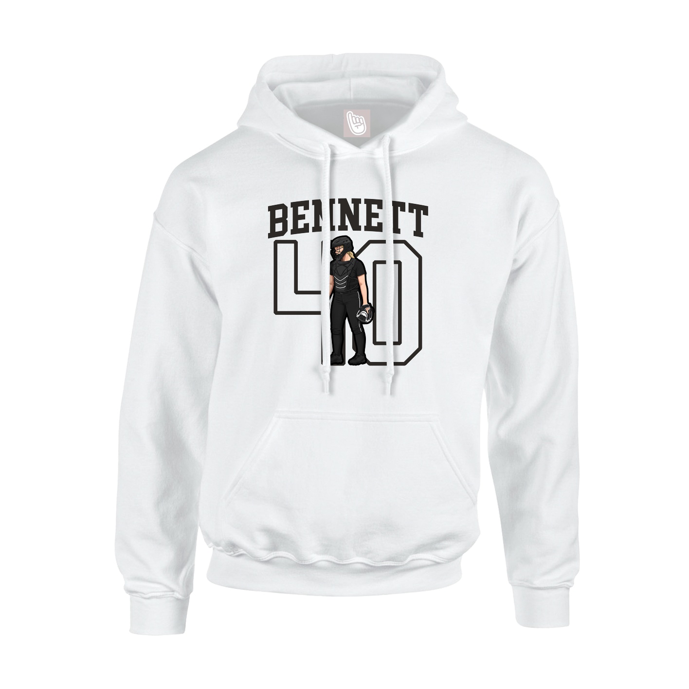Hoodie — Shirsey in White
