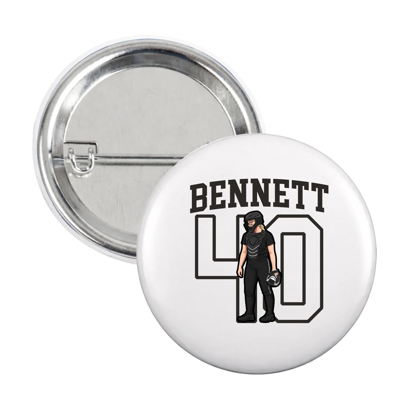 Game Day Button — Shirsey in White