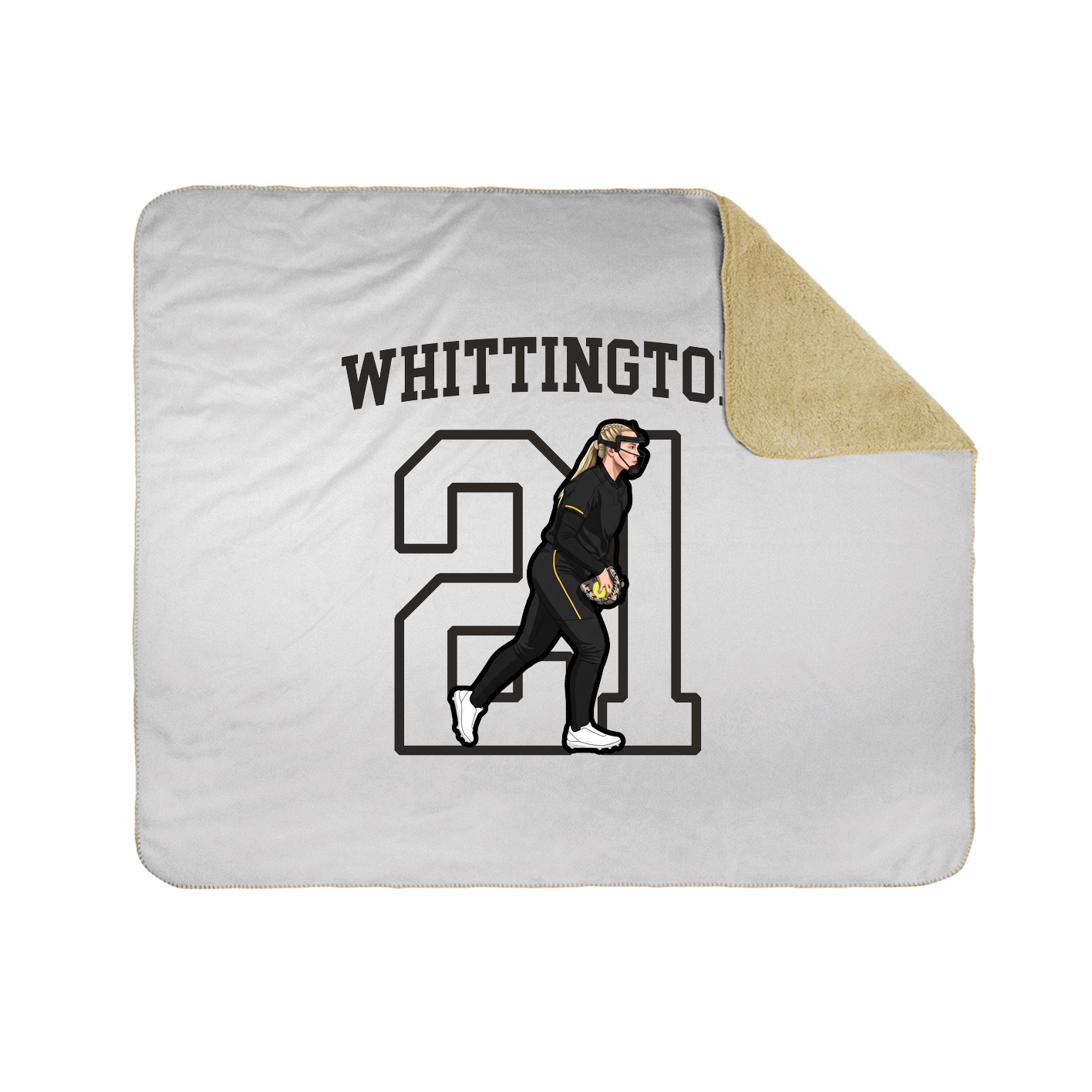 Throw Blanket — Shirsey in White