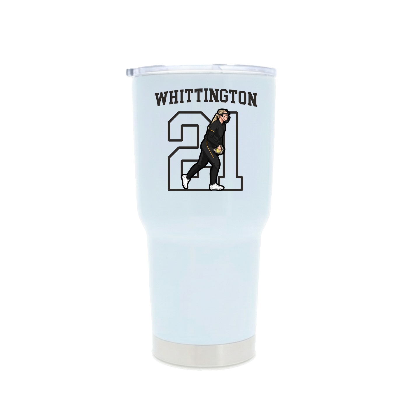 30oz Stainless Steel Tumbler — Shirsey in White