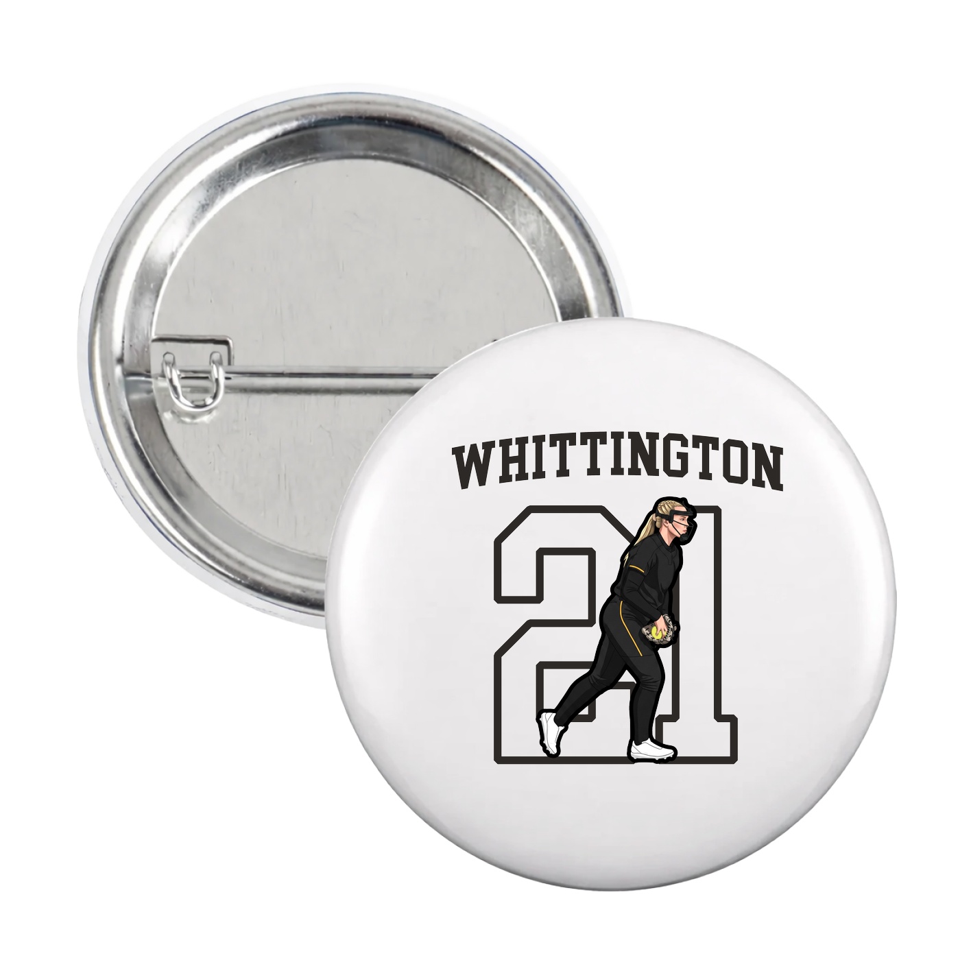 Game Day Button — Shirsey in White