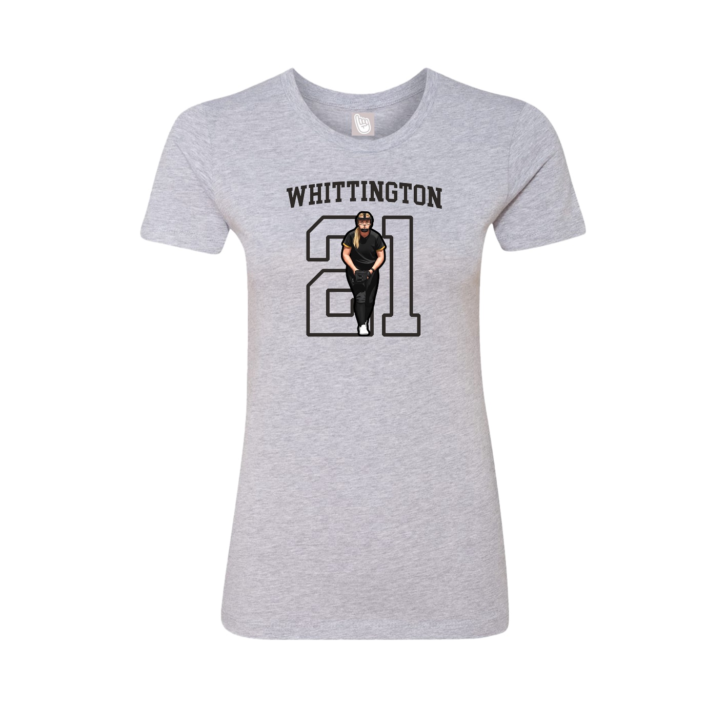 Fitted Women's Tee — Shirsey in Grey