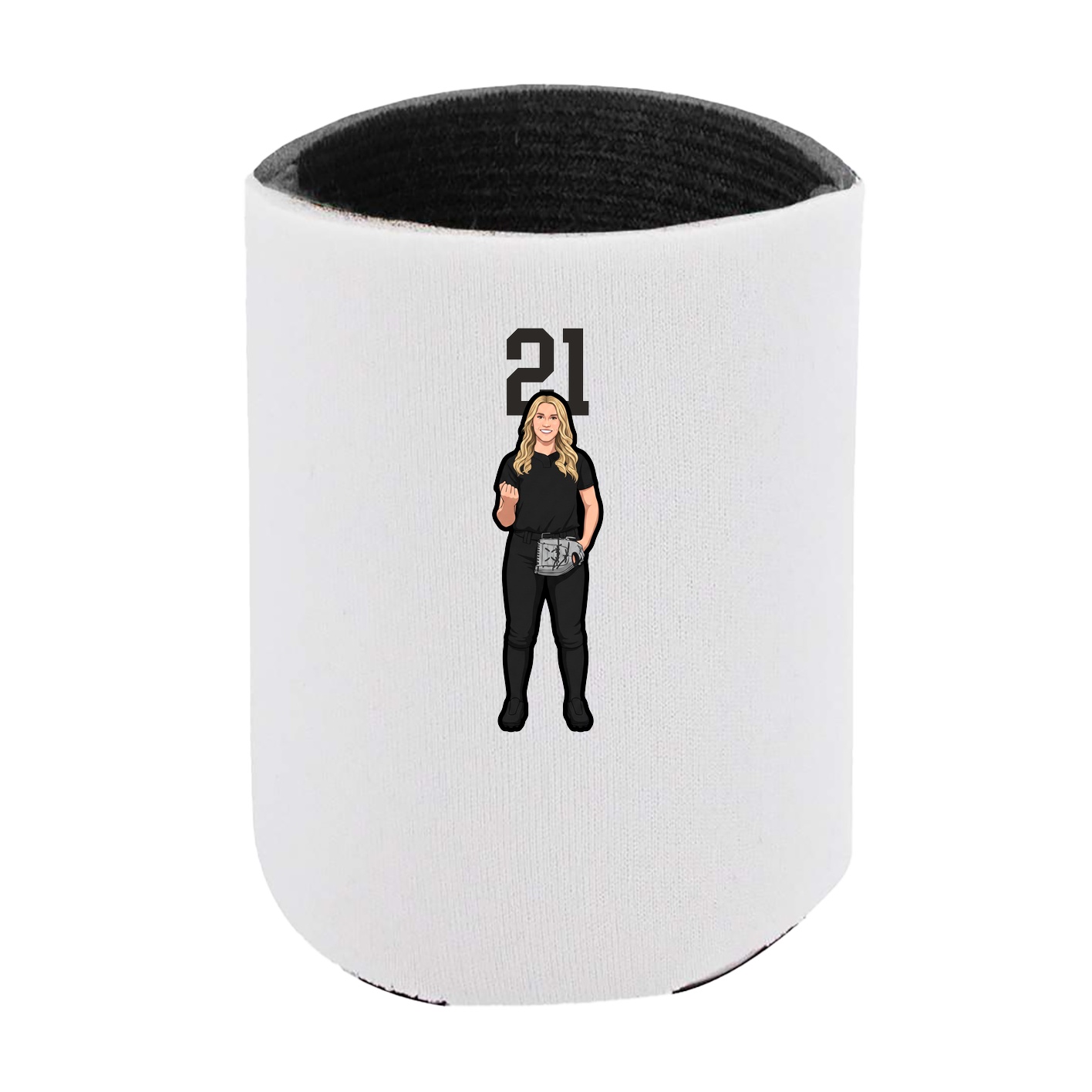 Can Holder — Number Top in White