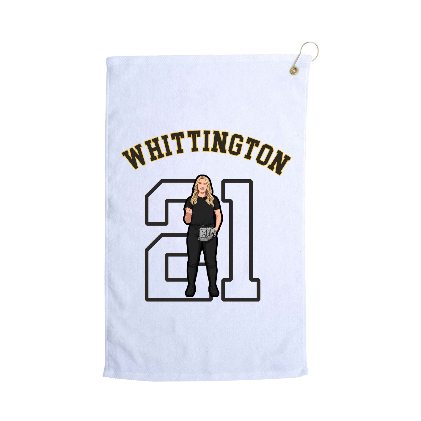 Golf Towel — Shirsey Arch in White