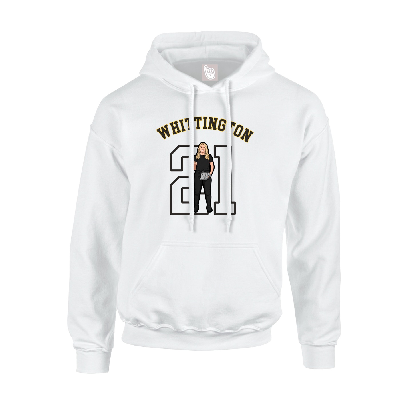 Hoodie — Shirsey Arch in White