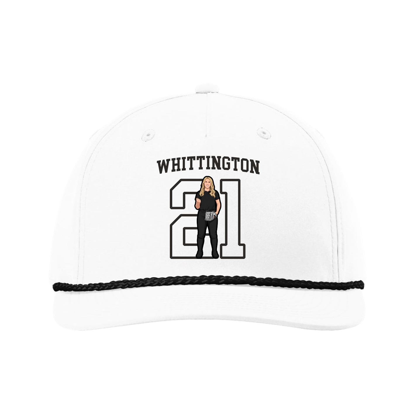 Five-Panel Classic Rope Cap — Shirsey in White