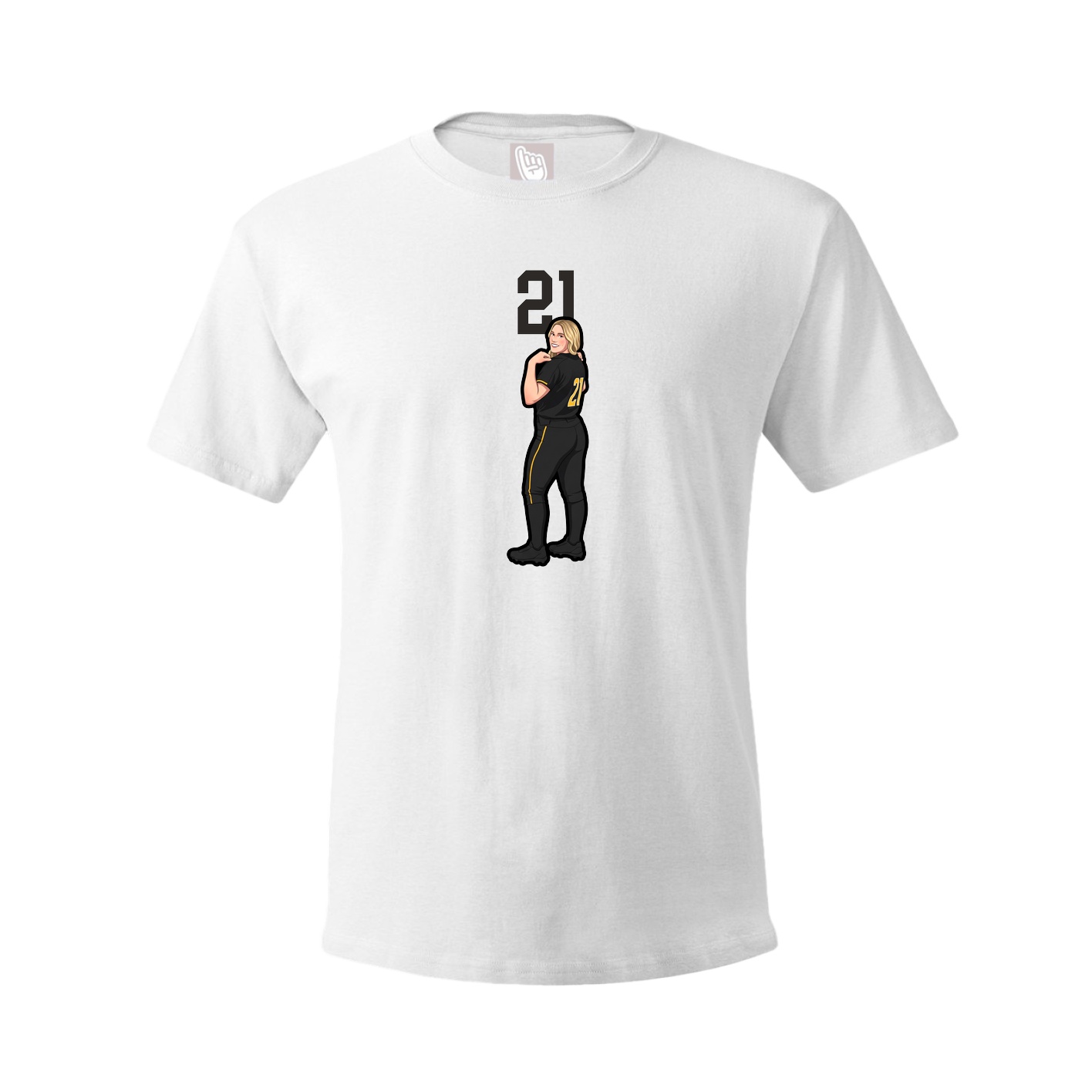 Tee — Number Top in White