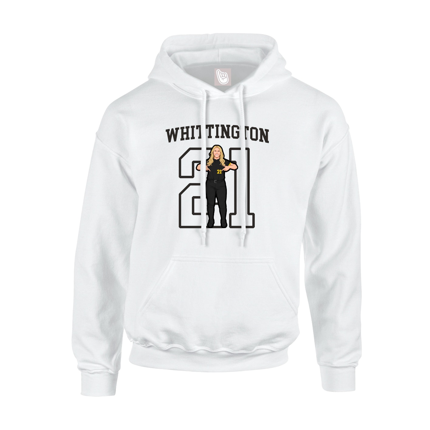 Hoodie — Shirsey in White